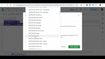 How to Change Timestamps in Google Forms