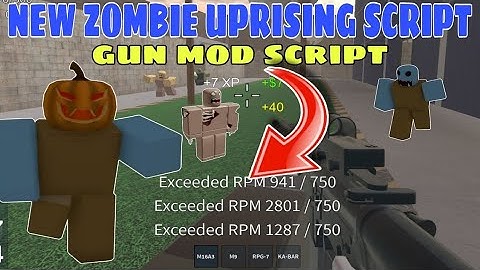 New Zombie Uprising GUN MOD Script | Fast RPM | Mobile•PC | Hydrogen•Delta•Fluxus