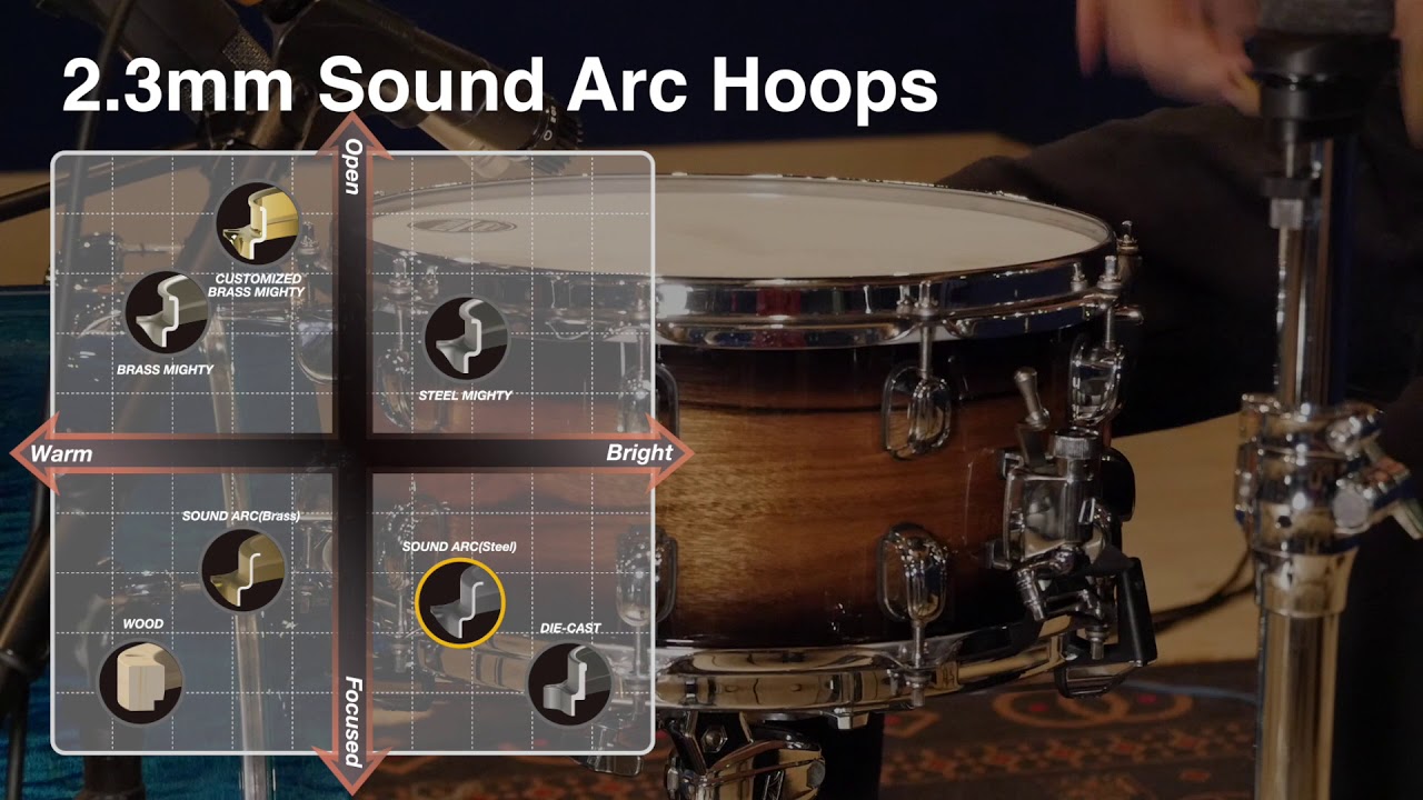 TAMA Snare Drum Hoop Comparison YouTube