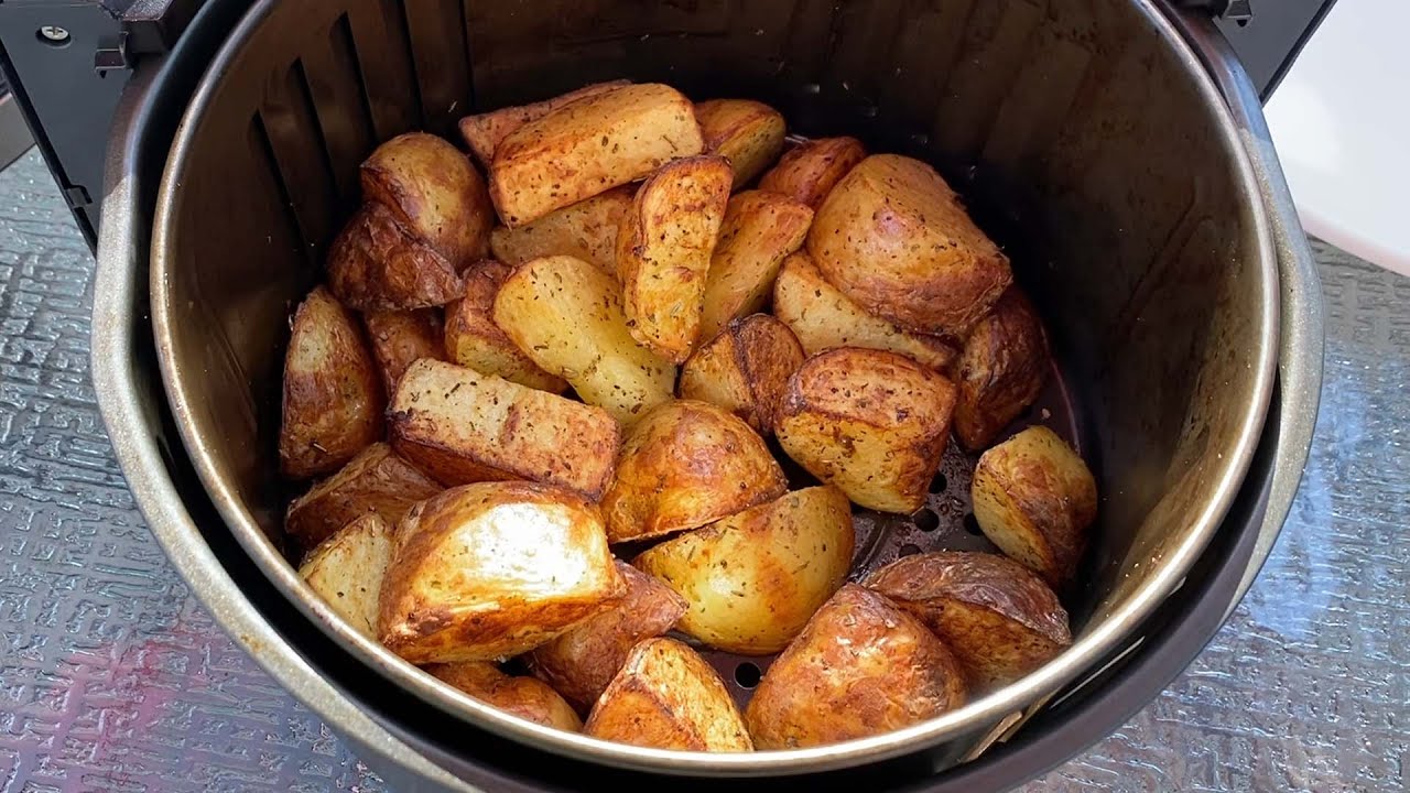 Air Fryer Roasted Potatoes Recipe How To Make Crispy Roasted Potatoes ...