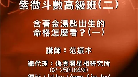 紫微斗数高级班(二)-含着金汤匙出生的命格怎么看?(一) - 天天要闻