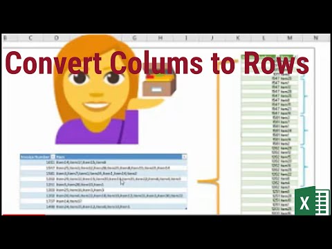 How to Convert Multiple Columns to Rows | Transpose Or Convert A Single Column To Multiple Rows