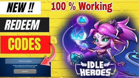 🚨 Finally 🚨 NEW UPDATED - IDLE HEROES REDEEM CODES 2023