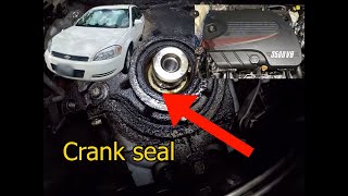 How-To Replace Crank Seal on a GM 3500 V6 Engine 2008 (06-11) Chevrolet Impala 3.5L - Oil Leak Fix