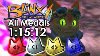 Blinx: the Time Sweeper | All Medals Speedrun | 1:15:12