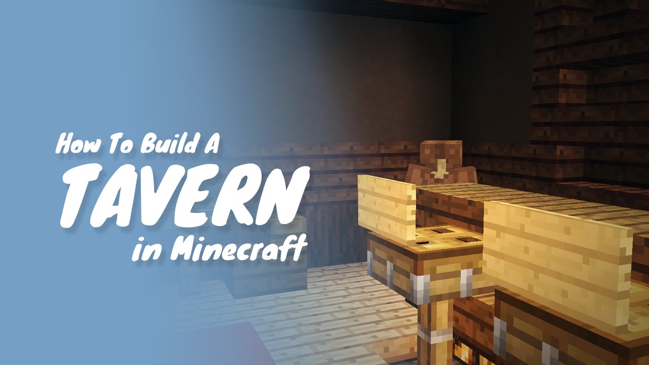 How To Build A Tavern Or Pub In Minecraft Youtube