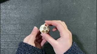 Spy090 - 32Lik Yuvarlak Şeffaf Pimli Krem Boru Sonu Tıpa