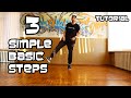 3 BASIC HIP HOP DANCE STEPS. TUTORIAL FOR BEGINNERS.