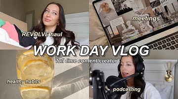 Work Day in my Life as a Full Time Content Creator \\ Productive Day Vlog, Sydney Nicole