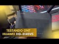 TESTANDO ONT HG-8145V5 DA HUAWEI | DIA A DIA DE PROVEDOR #fibraoptica #ftth #telecom #provedor #isp