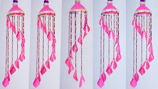 Empty Plastic bottle wind chime / DIY Woolen Jhumar/wind chimes with Best out of waste