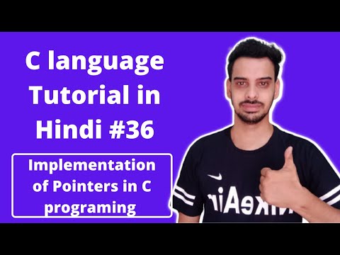#36:- Pointers Implementation in C Programing in Hindi | C programing in Hindi