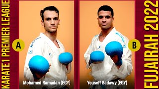 Youssef Badawy (EGY) - Mohamed Ramadan (EGY)|Male -84Kg| Karate1 Premier League Fujairah| Resimi