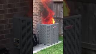 Lennox Air Conditioner Bursts Into Flames