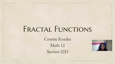 Math 12: Fractal Functions Video Project