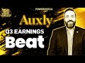 Auxly group q3 2023 earnings beat estimates  review  analysis