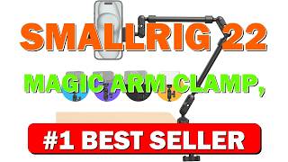 SMALLRIG 22" Magic Arm Clamp, Overhead Phone Mount Holder Stand, Flexible Desk - B0D5YJ42CX