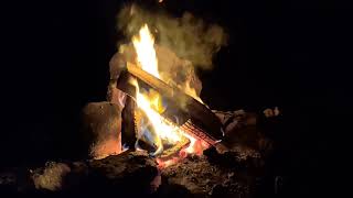 Kamp Ateşi - Gece Doğa Ateş Ve Hayvan Sesleri