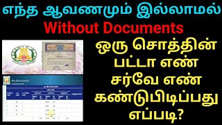 ஒரு சொத்தின் பட்டா எண் சர்வே எண் கண்டுபிடிப்பது எப்படி | Patta chitta | Gen Infopedia screenshot 4