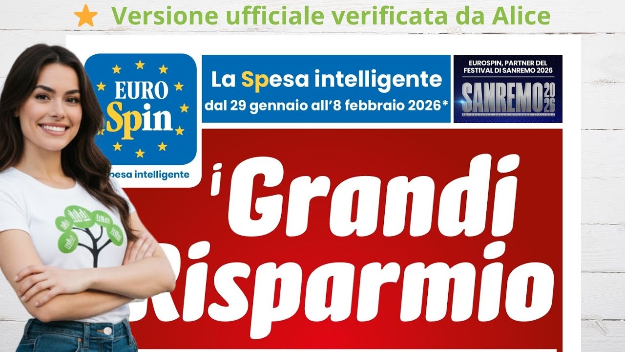 Volantino Eurospin dal 29 gennaio all'8 febbraio 2026  #anteprimaufficiale