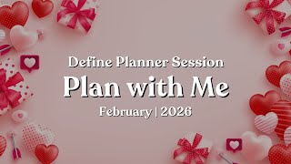 February 2026 Planner Setup | Monthly Calendar & Accountability Tracking | Define Planner