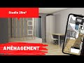 Amnagement studio 20m2  avec claustra exemple