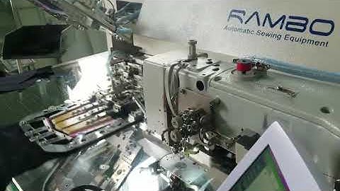 RAMBO RM-390H Double needles automatic pocket setting machine