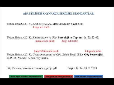 Apa makale örneği