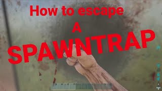 How to escape a Spawn trap | ARK: Survival Evolved Official PvP |