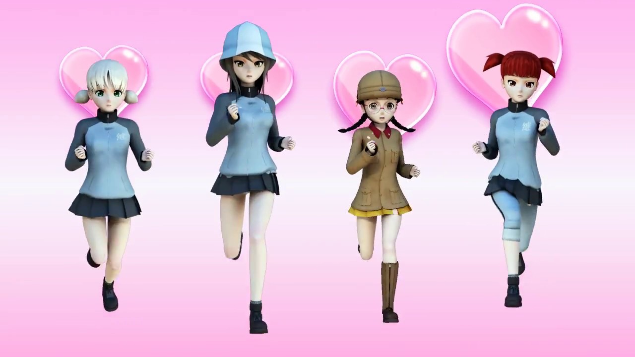 3dcgで走らせたミッコ ミカ アキ 福田 みんなで逢えば好き好き Youtube