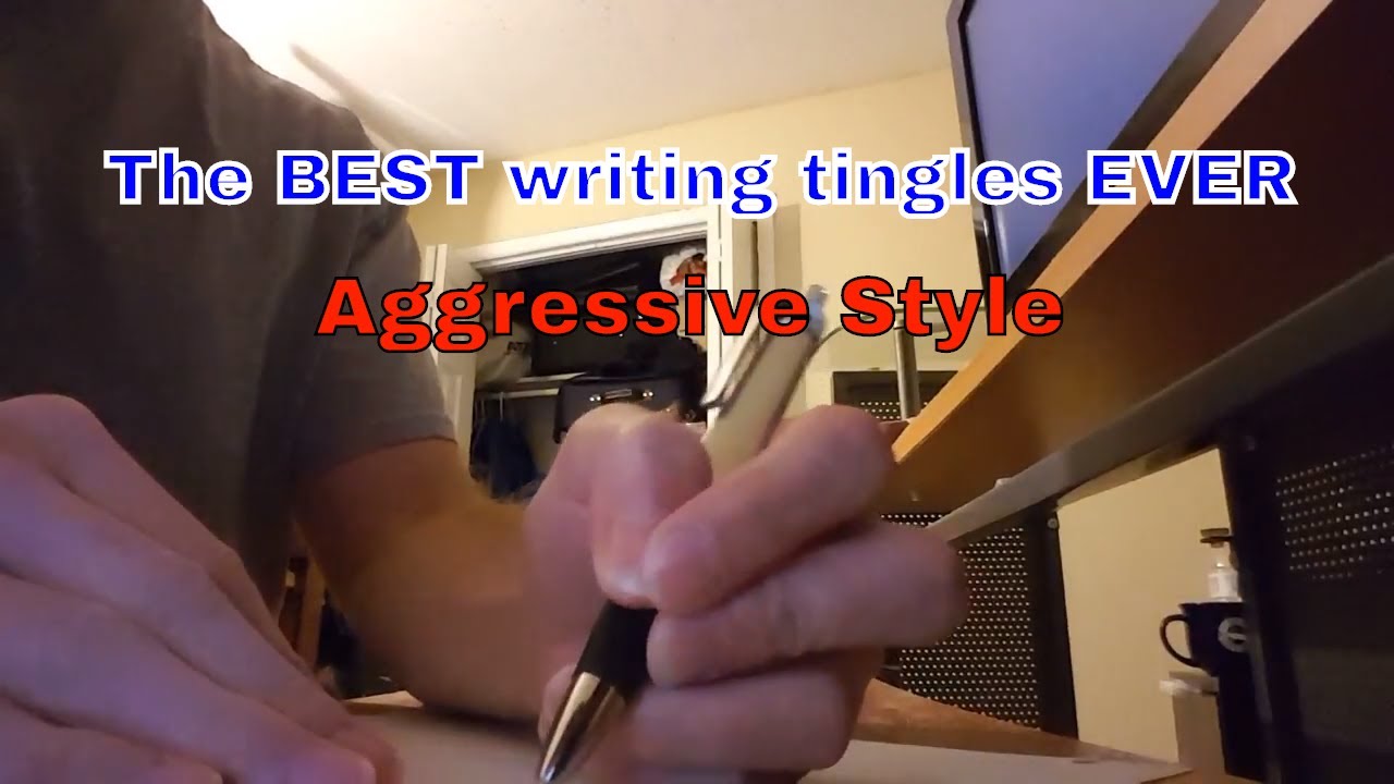 ASMR fast writing, drawing, and tapping on hard surface