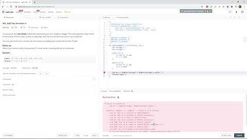 LeetCode 445:  Add Two Numbers II