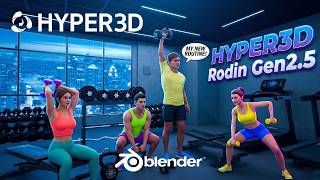 How to Create 3D Fitness Animations Featuring Hyper3D Rodin