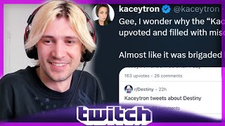 xQc RIP Bozo | Kaceytron Disgusted by Community
