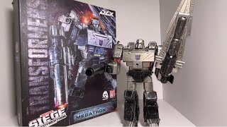 Incredible transformers Siege DLX Megatron review. Threezero HUGE premium figure. G1 mode & WFC