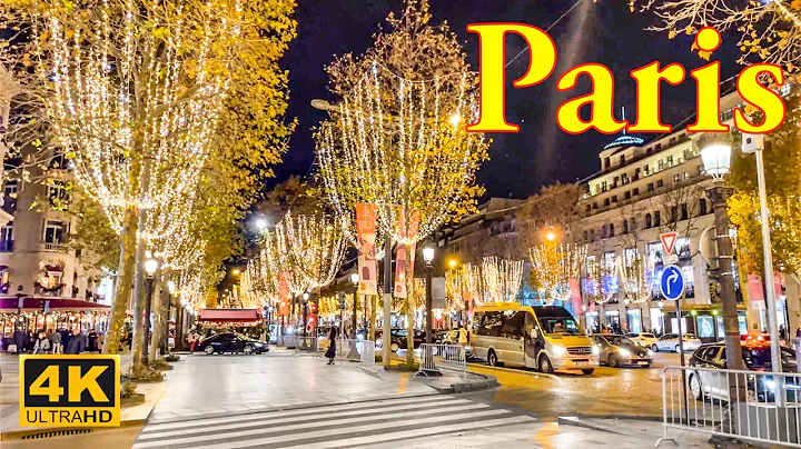 Paris, France🇫🇷 - Paris Christmas Lights 2023 | Christmas Walk 4K  | Paris 4K | A Walk In Paris