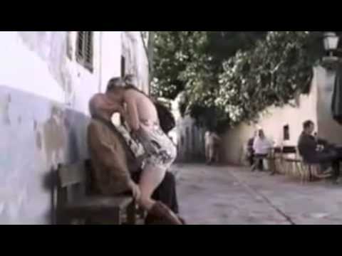 Hot Blonde Girl Kissing For Chewing Gum Funny Video