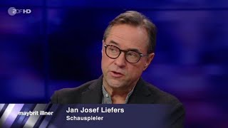 Jan Josef Liefers äußert höflich ungemütliche Aussagen bei Maybrit Illner | 14.10.2021