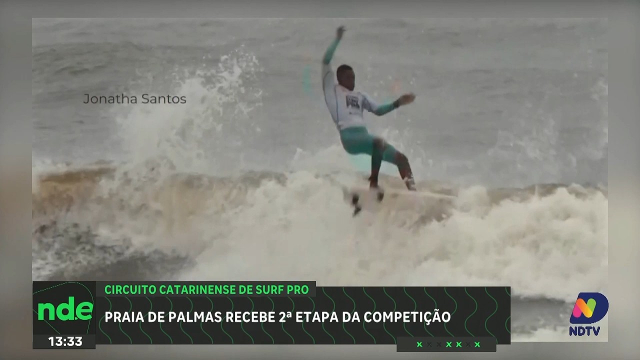 Praia de Palmas recebe segunda etapa do Circuito Catarinense de Surf Pro 2026