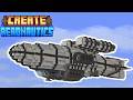 Upgrading my friends WORKING airship in minecraft (CREATE AERONAUTICS SHOWCASE)