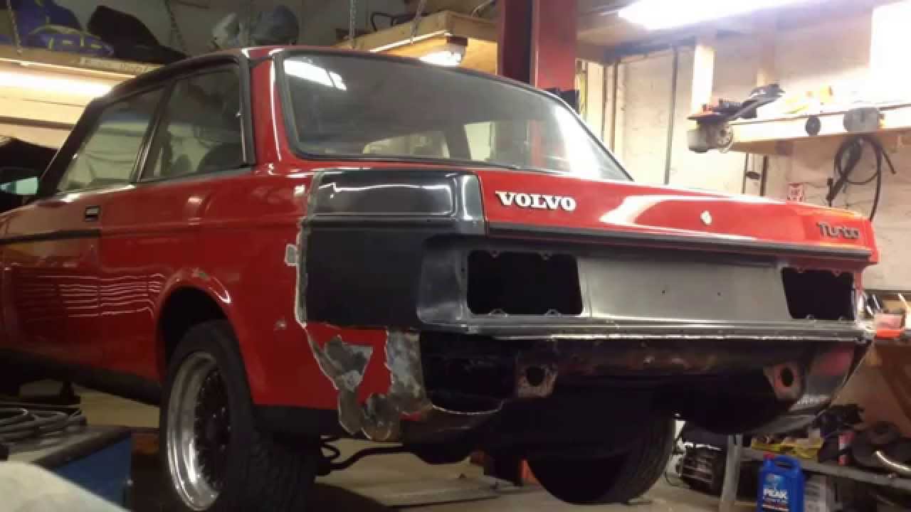 Volvo 242 Rear Volvo 242 turbo getting rebuild after rear end damage - YouTube