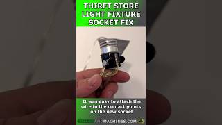 Thrift Store Standing Lamp Socket Fix #diy