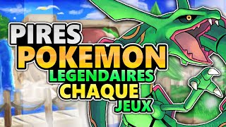 Les Pires Légendaires De Chaque Jeu Pokemon