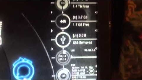 Iron Man and Jarvis Rainmeter theme