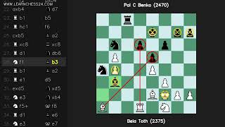 Nimzo-India-Classica Bela Toth 2375 Vs Pal C Benko 2470