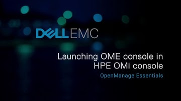Launching OME console in HPE OMi console