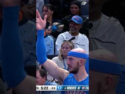 EVERYBODY getting involved from deep 🎯 #okcthunder