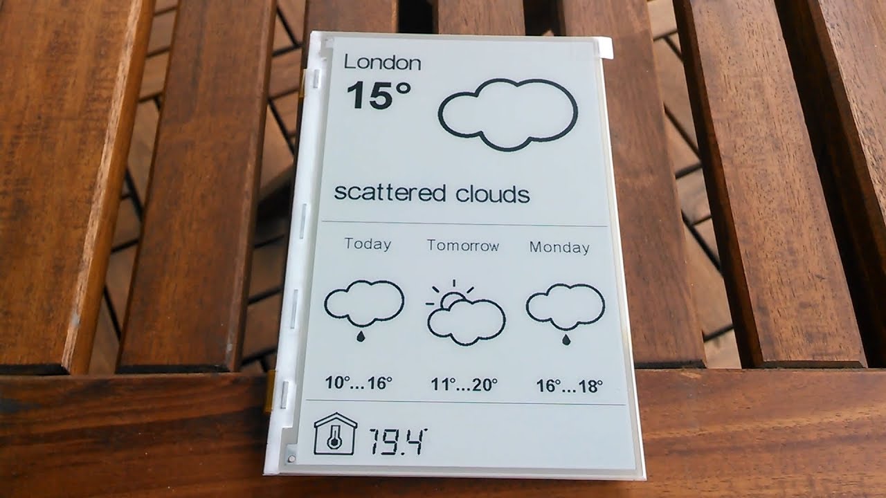 Esp66 Weather Display Youtube