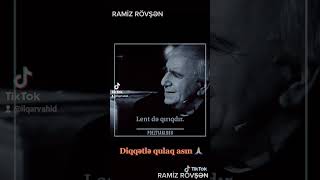 Ramiz Rövşən Möhtəşəm Şair , Möhtəşəm Şeir . Mənə Də Yer Verin . Şairin Öz Səsi Ilə