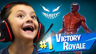Beasty Shawn Plays With The Beast Himself Carnage Fortnite Victory Royale